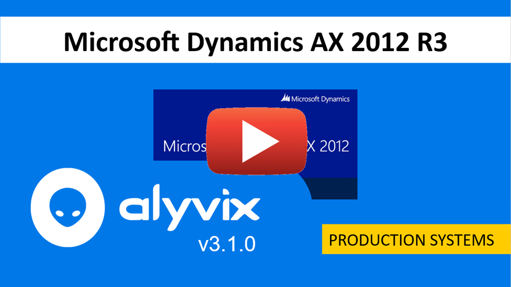 Microsoft Dynamics AX 2012 R3 full example login tutorial video, version 3.1.0