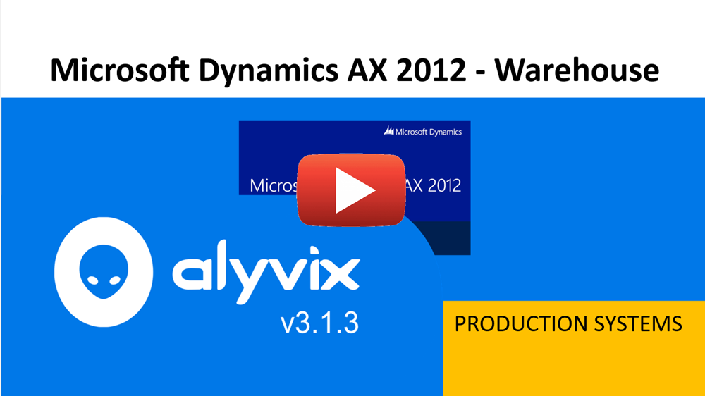 Microsoft Dynamics AX 2012 R3 Warehouse Management tutorial video, version 3.1.3